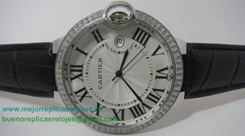 Relojes Replicas Cartier Ballon bleu de Cartier Cuarzo Diamonds Bezel CRH40