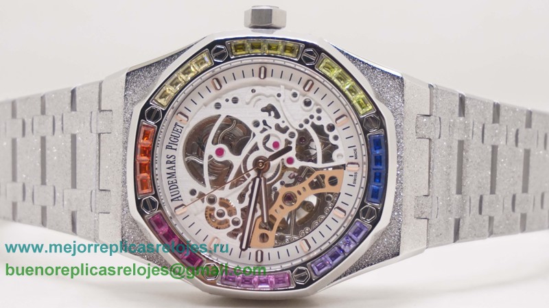 Replica Reloj Audemars Piguet Automatico Skeleton Diamonds Bezel S/S APH138