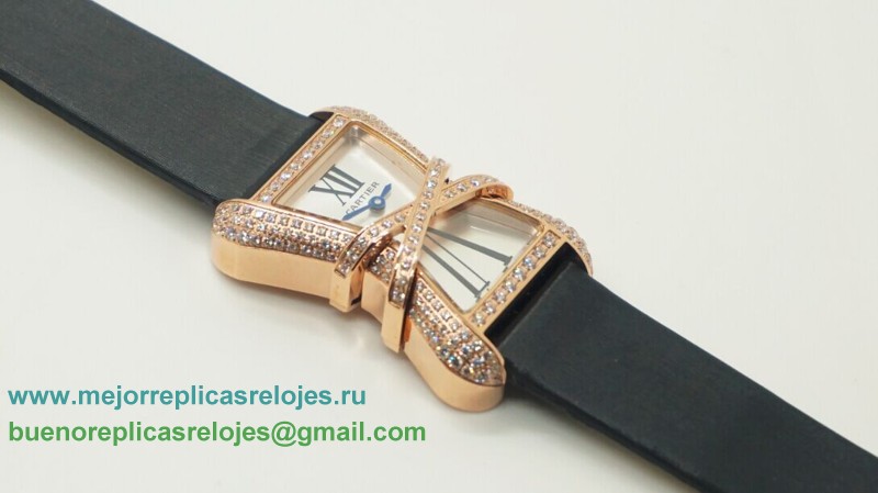 Relojes Replicas Cartier Tank Cuarzo Diamonds Bezel CRD37