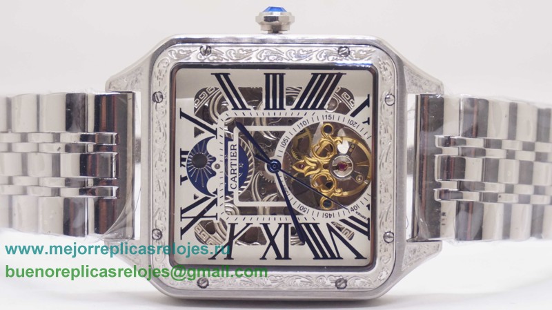 Relojes Replicas Cartier Santos Automatico Tourbillon S/S CRH170