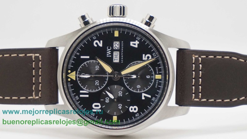 Replica De Relojes IWC Pilot Asia Valjoux 7750 Automatico Working Chronograph ICH154