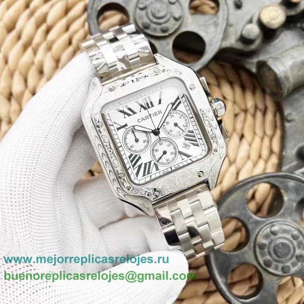 Replicas Relojes Cartier Santos Working Chronograph S/S CRHS45