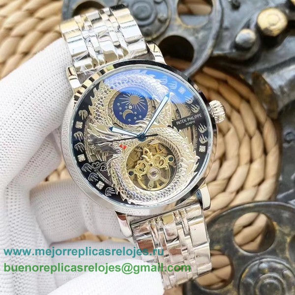 Replicas Reloj Patek Philippe Automatico Tourbillon S/S PPHS207