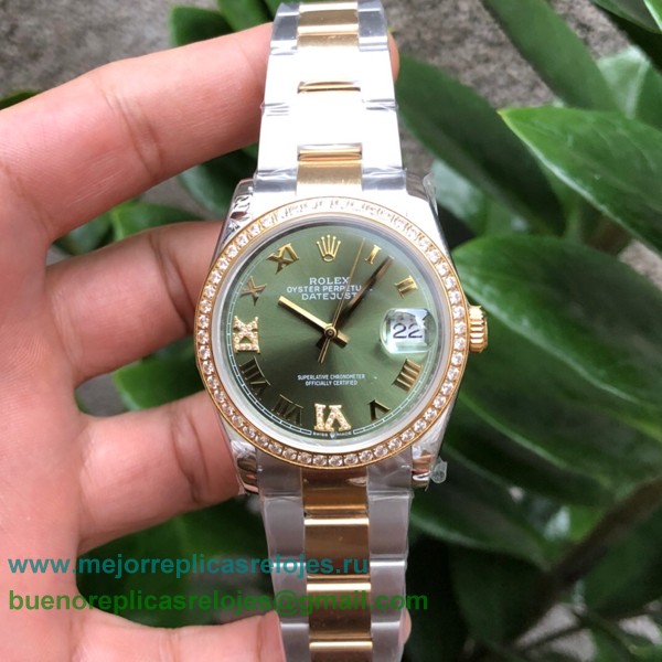 Replicas Relojes Rolex Datejust Suizo ETA 2836 Automatico S/S 36MM Sapphire Diamonds RXHS39