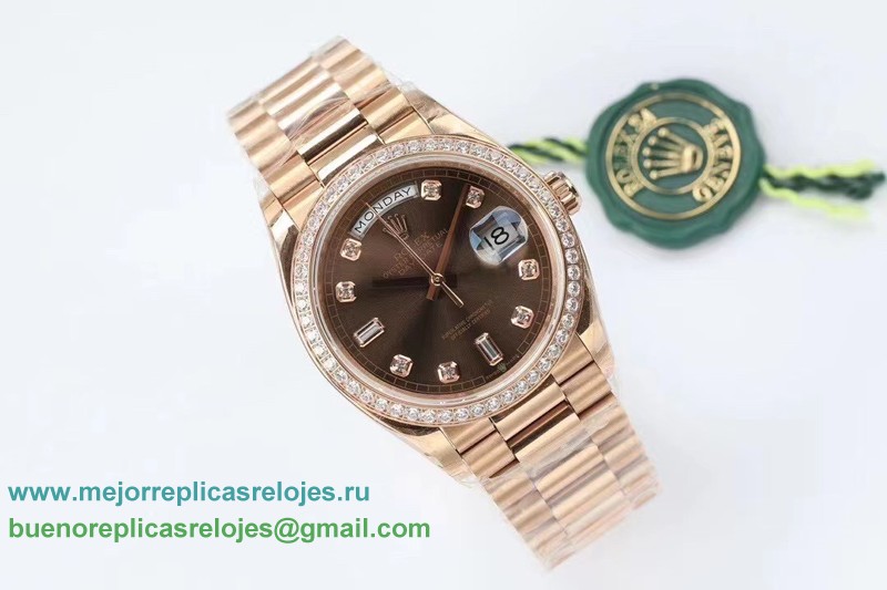 Replicas Relojes Rolex Day-Date Suizo ETA 3255 Automatico S/S 36MM Sapphire RXHS62