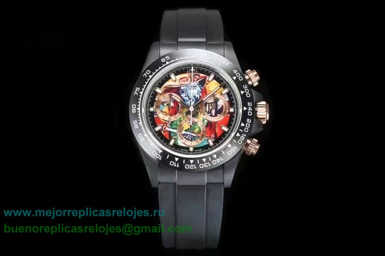 Replicas Relojes Rolex Daytona Asia Valjoux 7750 Automatico Working Chronograph RXHS82