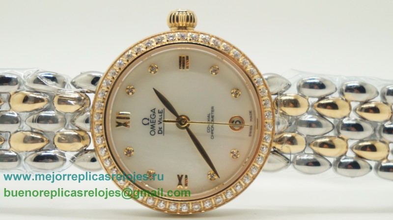 Relojes De Replica Omega De Ville Cuarzo Diamond Bezel OAD28