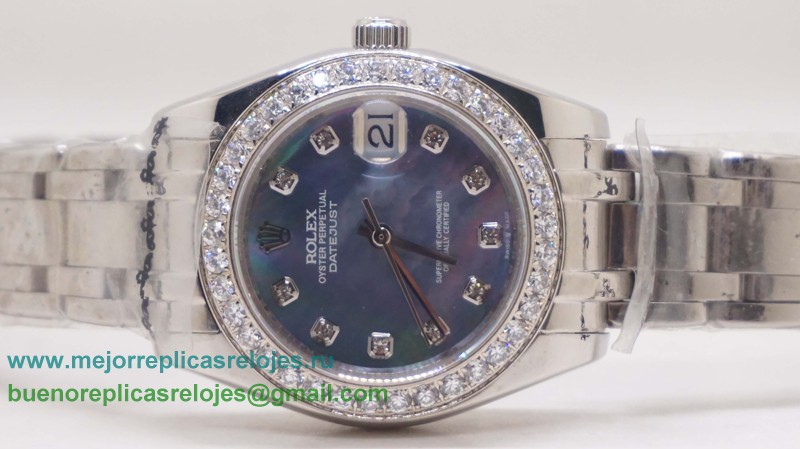Replicas De Relojes Rolex Datejust Automatico S/S 31MM Diamonds Bezel Sapphire RXD33