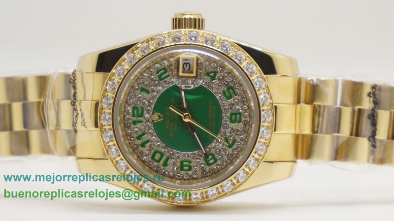 Replicas De Relojes Rolex Day-Date Automatico S/S Diamonds Bezel RXD43