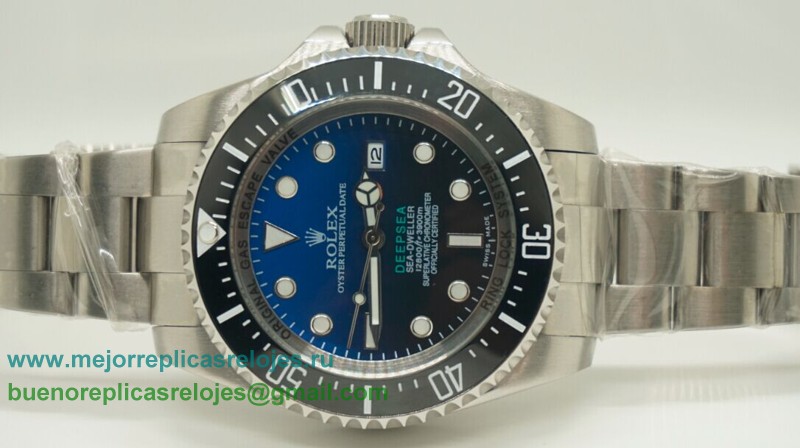 Replicas De Relojes Rolex Sea Dweller Deepsea Automatico S/S Ceramic Bezel Sapphire Azul/Negro RXH165