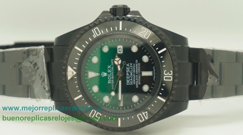 Replicas De Relojes Rolex Sea Dweller Deepsea Automatico S/S Ceramic Bezel Sapphire Verde/Negro RXH170