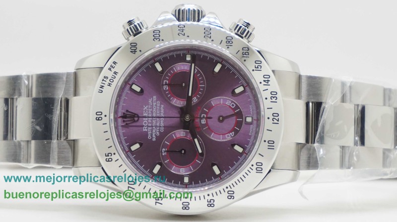 Replicas De Relojes Rolex Daytona Asia Valjoux 7750 Automatico Working Chronograph S/S RXH301
