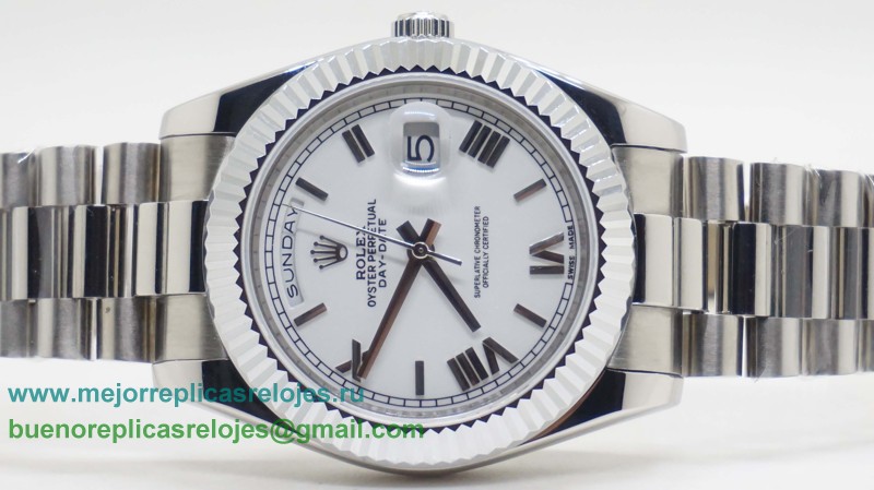 Replicas De Relojes Rolex Day-Date Automatico S/S 41MM Sapphire RXH302