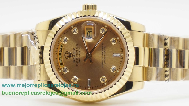 Replicas De Relojes Rolex Day-Date Automatico S/S 36MM Sapphire RXH306