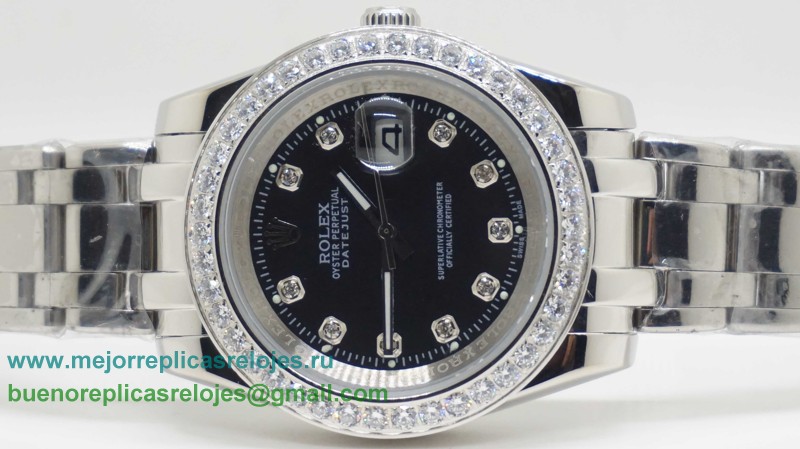 Replicas De Relojes Rolex Datejust Automatico S/S 41MM Diamonds Bezel Sapphire RXH339
