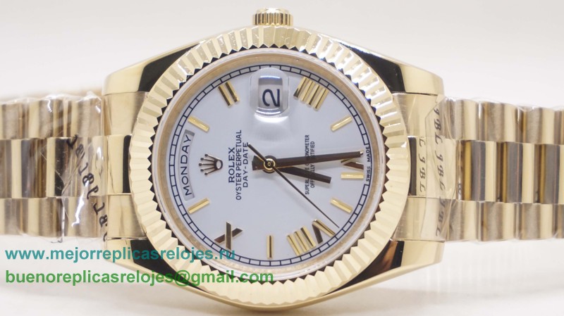 Replicas De Relojes Rolex Day-Date Automatico S/S 41MM Sapphire RXH475